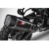 Slip-On Muffler E5 SS Black with Carbon End Cap for HD-PAN AMERICA