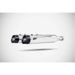 4.33 Inches Slash-Cut Slip-Ons Muffler for HD-TOURING E3