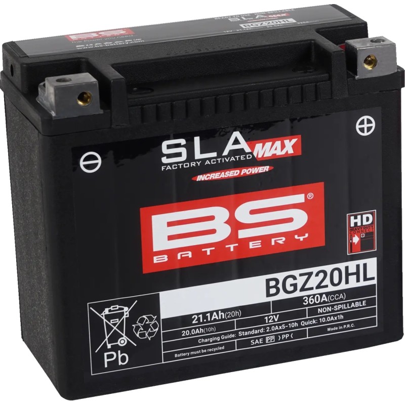 SLA MAX Factory- Activated AGM Maintenance-Free Battery