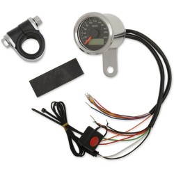 1-7 8  Mini Programmable Metric Speedometer with Indicator Lights