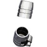 Grooved Chrome Hose Ends with Clamp