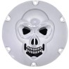 Chrome 3-D Skull Derby Cover