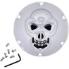 Chrome 3-D Skull Derby Cover