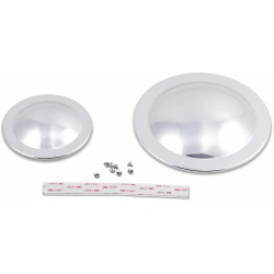 Polished Domed Pulley Cover Kit