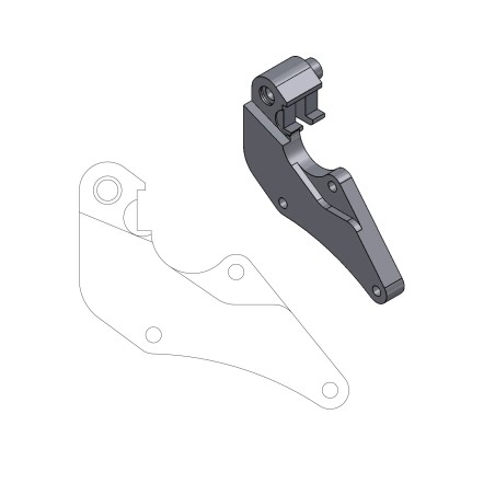 Supermoto Street Rotor Adapter Bracket