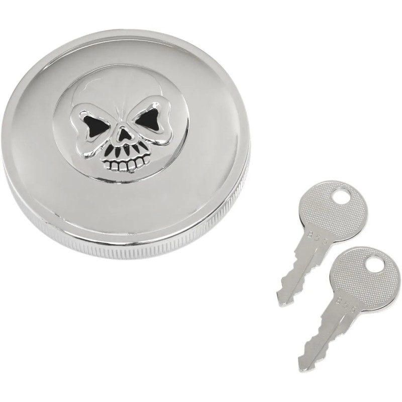 Screw-In Locking Skull Gas Cap