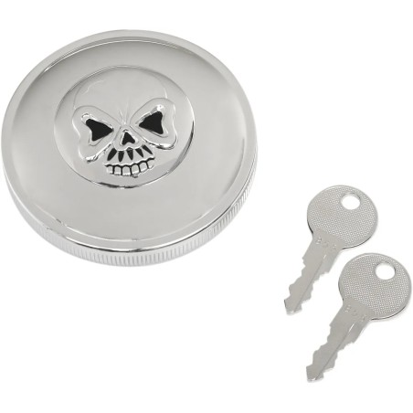 Screw-In Locking Skull Gas Cap