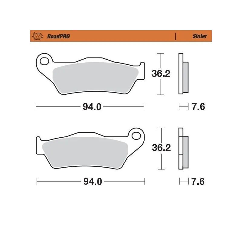 RoadPRO Sinder Brake Pad Rear