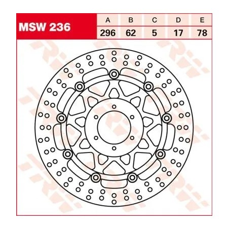 Round Floating Brake Rotor
