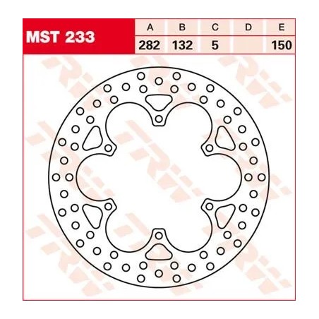 Round Fixed Brake Rotor 250-299mm