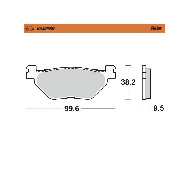 RoadPRO Sinder Brake Pad Rear