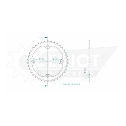 STANDARD SPROCKET REAR 520