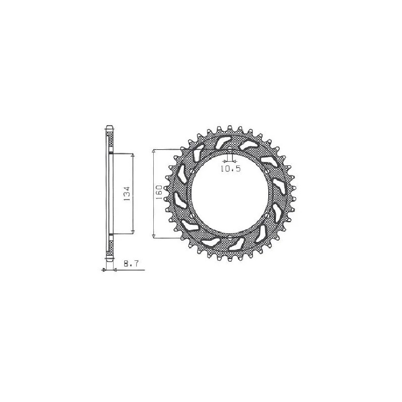 Works Triplestar Aluminum Rear Sprocket
