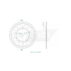 STANDARD SPROCKET REAR 525