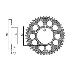 Works Triplestar Aluminum Rear Sprocket