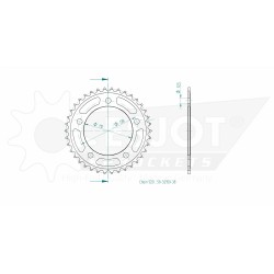 STANDARD SPROCKET REAR 520