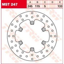Round Fixed Brake Rotor 220-250mm