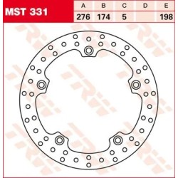 Round Fixed Brake Rotor 250-299mm