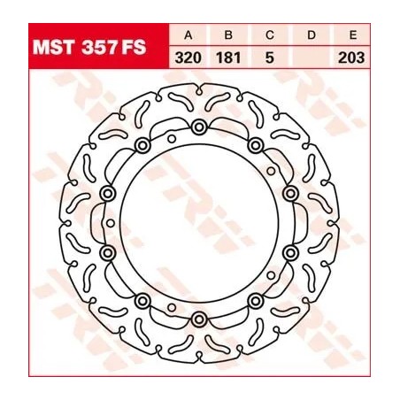 Contoured Floating Brake Rotor