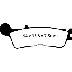 Plaquettes de frein frittées longue durée "R"