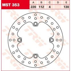 Round Fixed Brake Rotor 220-250mm