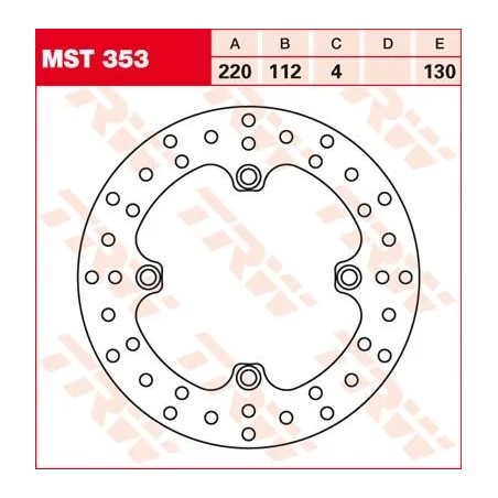 Disque de frein rond fixe 220-250 mm