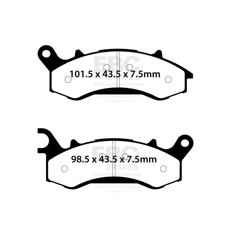 FA Series Organic Brake Pads