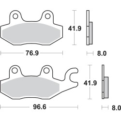 HF Street Ceramic Organic Brake Pads