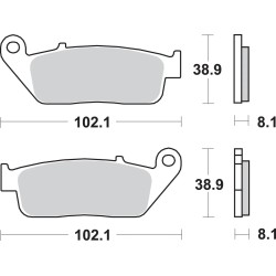 HF Street Ceramic Organic Brake Pads