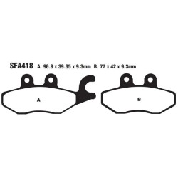 SFA Series Organic Scooter Brake Pads