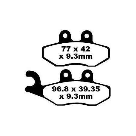 SFA Series Organic Scooter Brake Pads