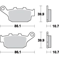 LS Street Excel Sintered Rear Brake Pads