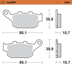 RoadPRO Sinder Brake Pad Rear