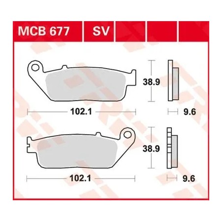 Plaquettes de Frein Frittées Série SV