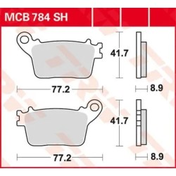 SH Series Sindered Rear Brake Pads