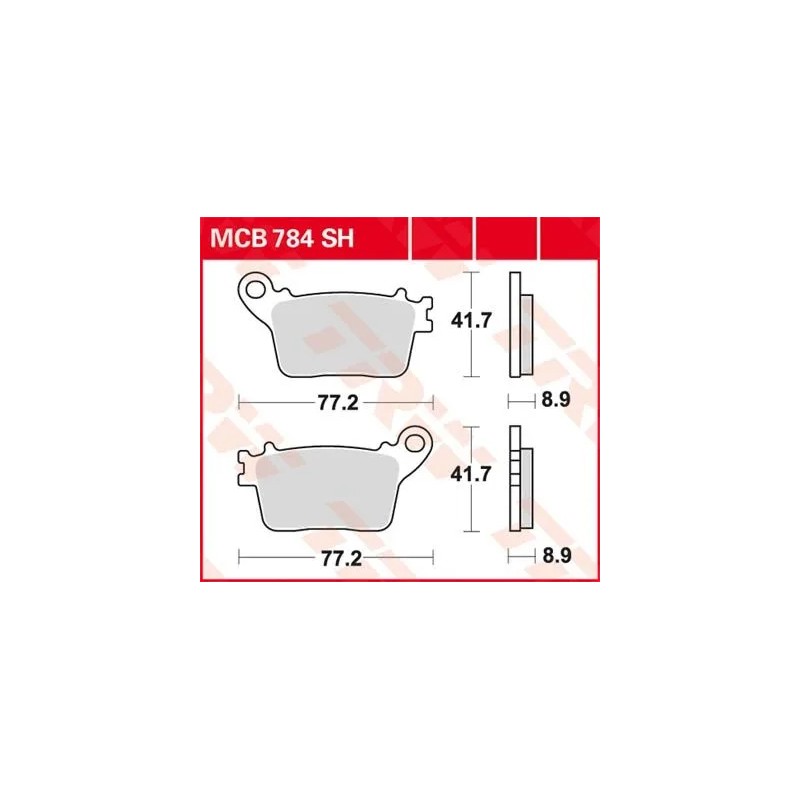 SH Series Sindered Rear Brake Pads