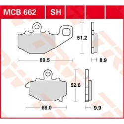 SH Series Sindered Rear Brake Pads