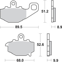 LS Street Excel Sintered Rear Brake Pads