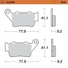 RoadPRO Sinder Brake Pad Rear