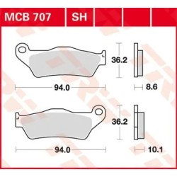 SH Series Sindered Rear Brake Pads
