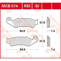 SI Series Sindered Off-Road Brake Pads