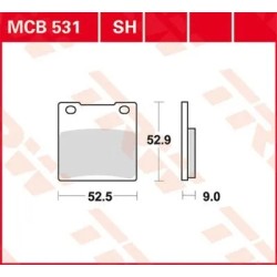 SH Series Sindered Rear Brake Pads