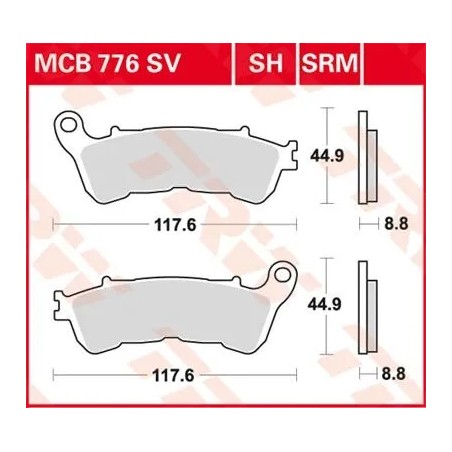 SV Series Sindered Brake Pads