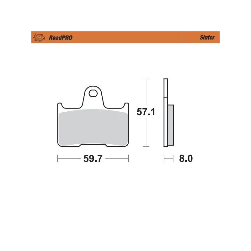 RoadPRO Sinder Brake Pad Rear