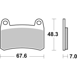 HS Street Excel Sintered Front Brake Pads