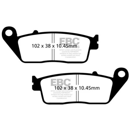 SFA Series Organic Scooter Brake Pads