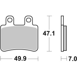 HF Street Ceramic Organic Brake Pads