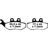 SFA Series Organic Scooter Brake Pads