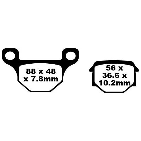 SFA Series Organic Scooter Brake Pads