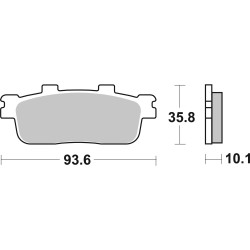 HF Street Ceramic Organic Brake Pads